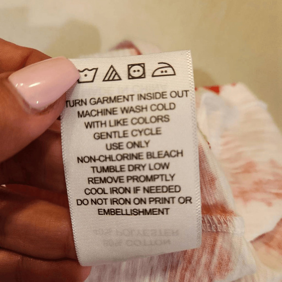 LEVI'S Red and White Striped Racer Back Tank Medium (4530) - Picture 5 of 5